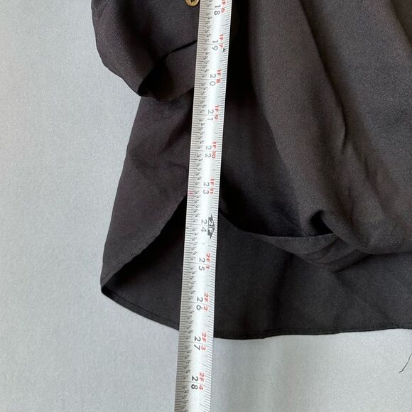 5 for $40 Calvin Klein Top Blouse Shirt Size XL Black - Picture 5 of 7